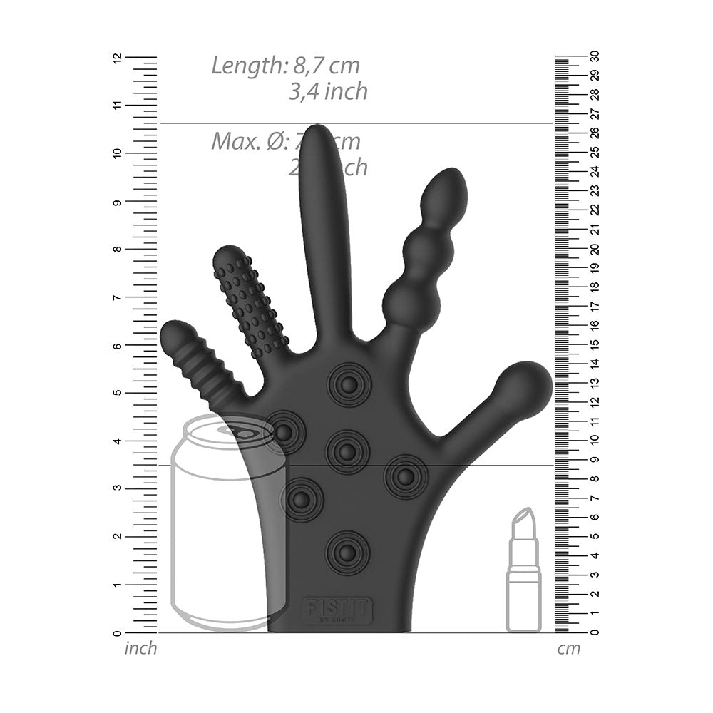 PleasurePro Red Silicone Stimulation Glove