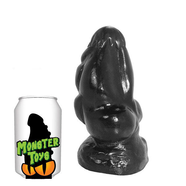 Monster Toys Black Gizmo Butt Plug with Embossed Surface