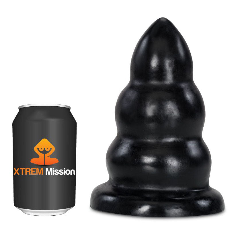 Xtrem Black Mission Takeover Butt Plug with Progressive Width