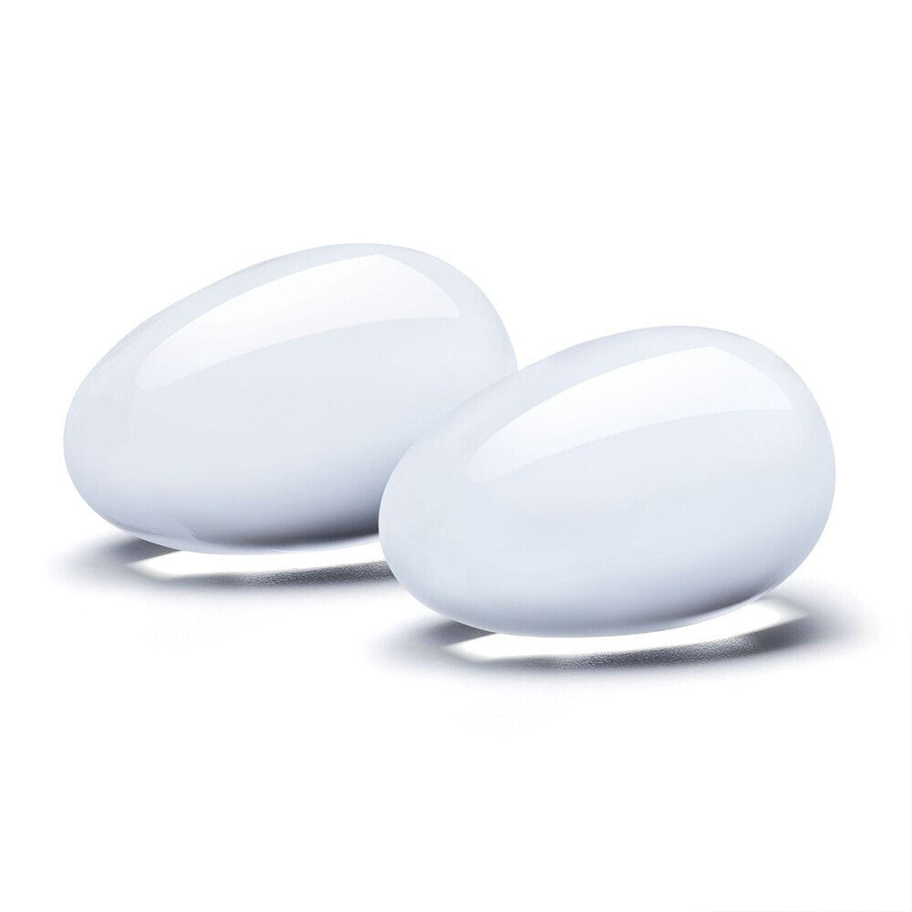 SensualGlow Clear Glass Yoni Eggs 2 Piece Set