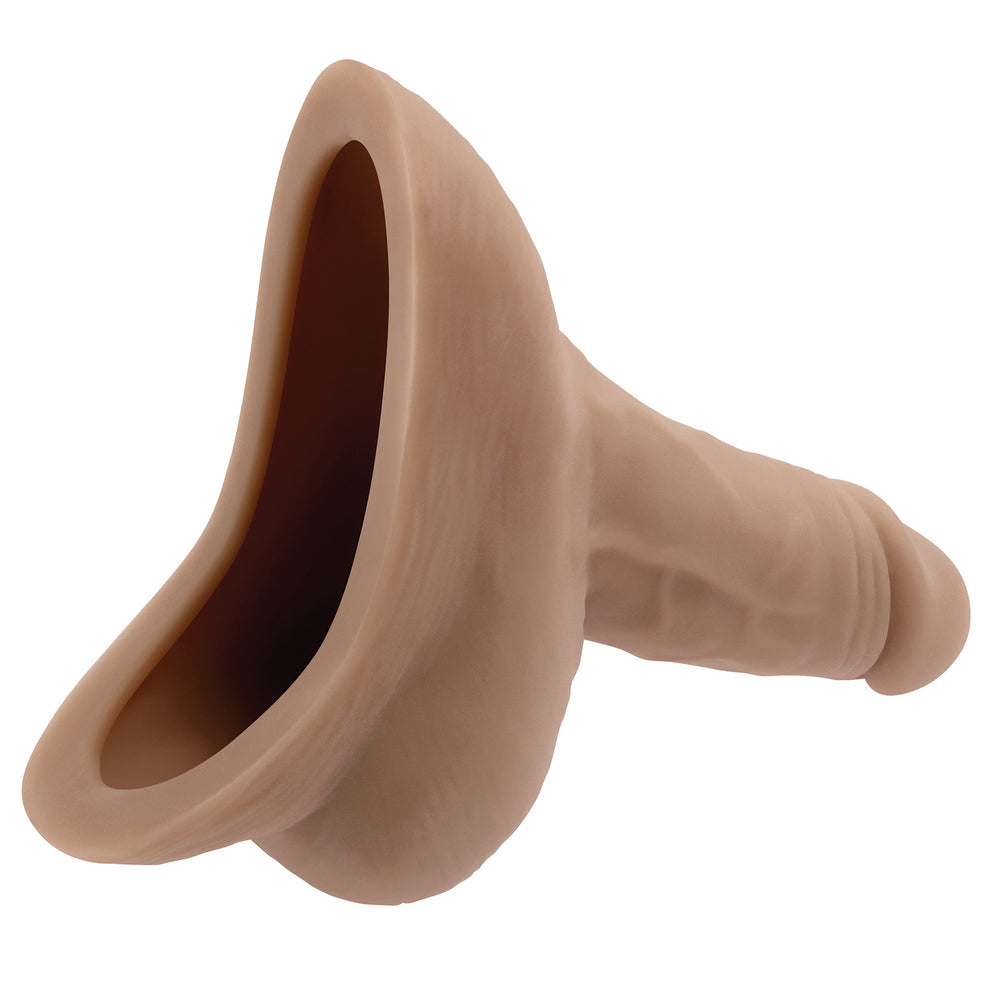 Realistic TPE Stand to Pee Funnel in Med Flesh