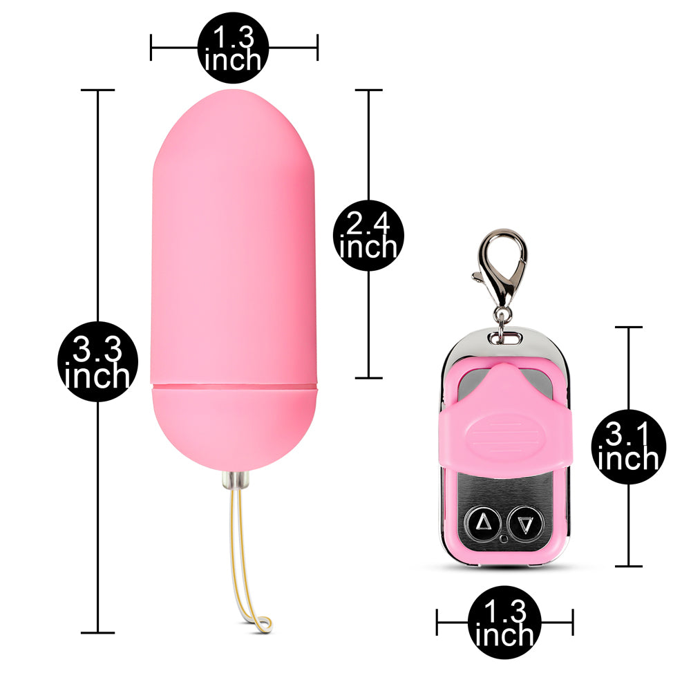 10 Function Remote Control Vibrating Love Egg Vibrator Dimensions