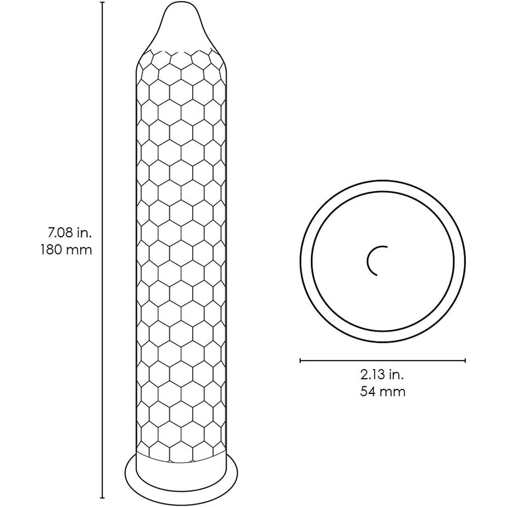 Lelo Hex Original Clear Latex Condoms 3 Pack