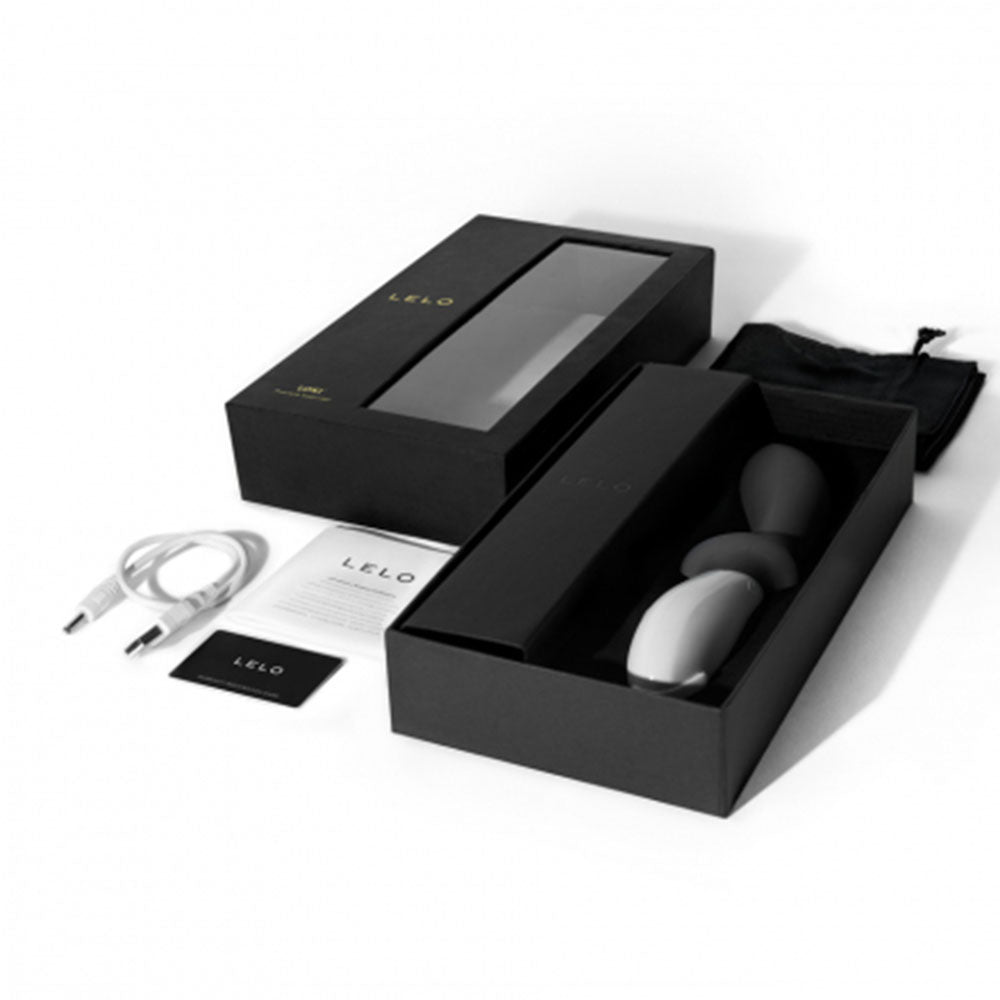 Lelo Black Silicone Prostate Massager with Powerful Vibrations