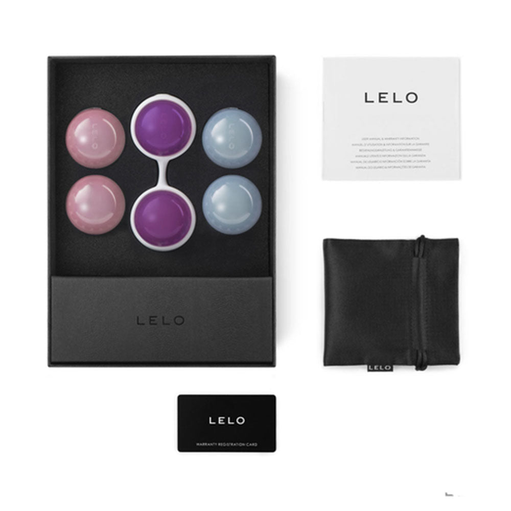 LELO Pink Beads Plus Orgasm Balls with Weighted Beads