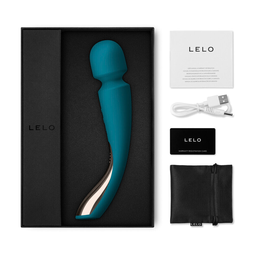 Lelo Ocean Blue Smart Wand 2 with 10 Vibration Settings