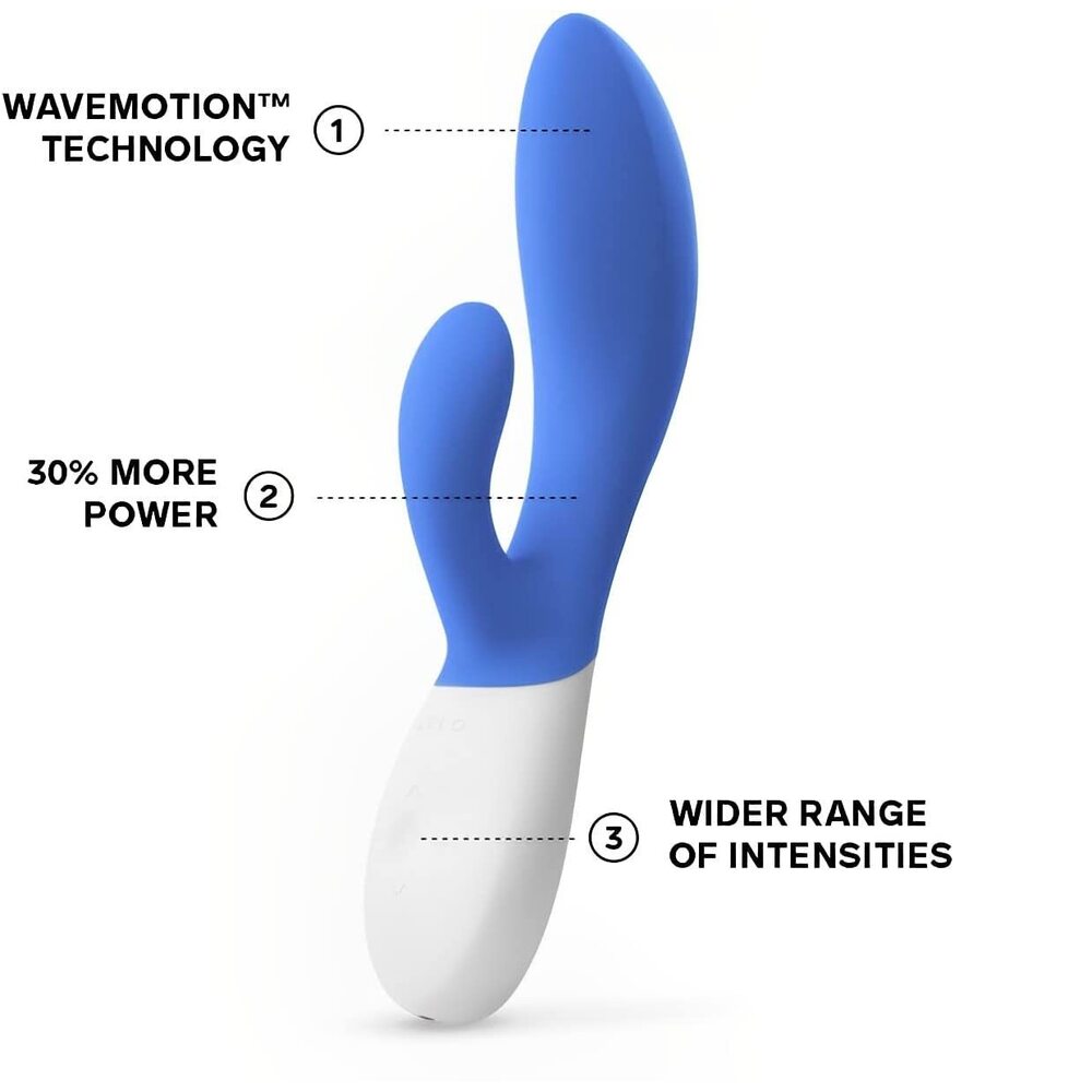 Lelo Blue Ina Wave 2 Rechargeable Triple-Action Massager