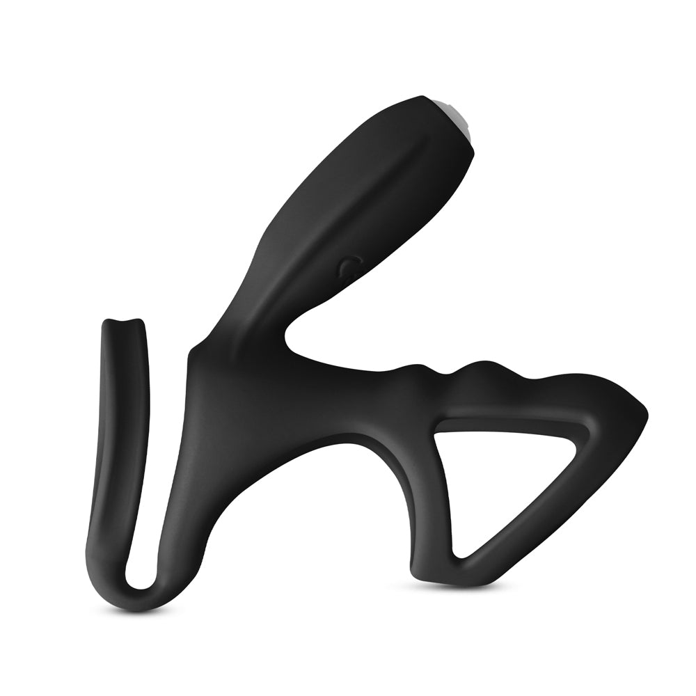 Premium Pleasure Black Cockring and Clit Vibrator