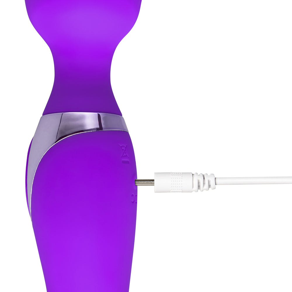Wanderlust Purple Dual-Ended Silicone Wand Massager