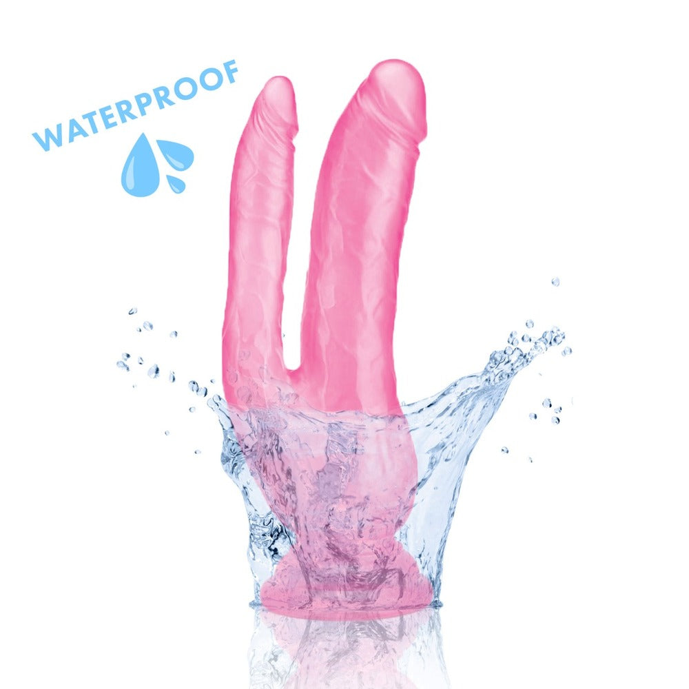 Me You Us Pink Dual-Shaft 8 Inch Ultra Cock Double Dildo
