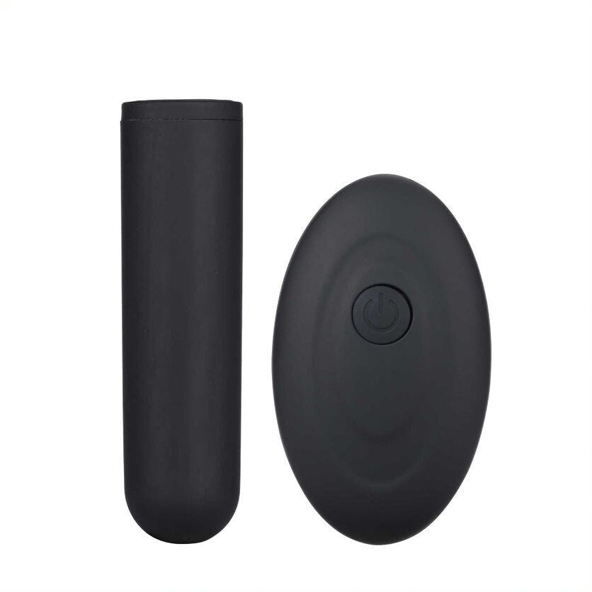 Me You Us Black Waterproof USB Rechargeable Bullet with Remote