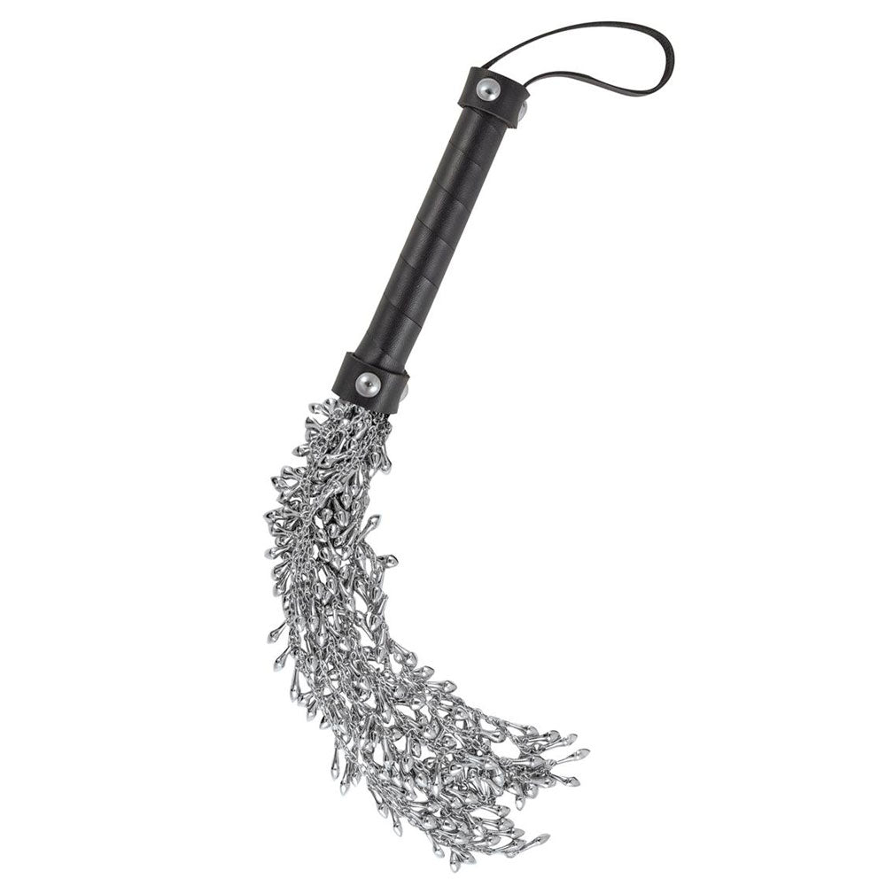 Dominant Submissive Collection Silver Iron Chain Whip