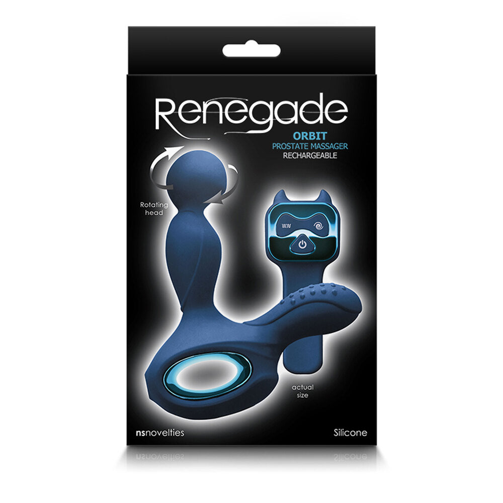 Renegade Black Prostate Massager with Remote Control