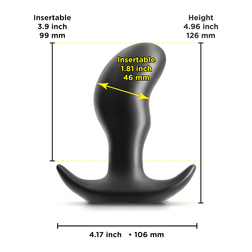 Renegade Black Premium Silicone Medium Anal Plug