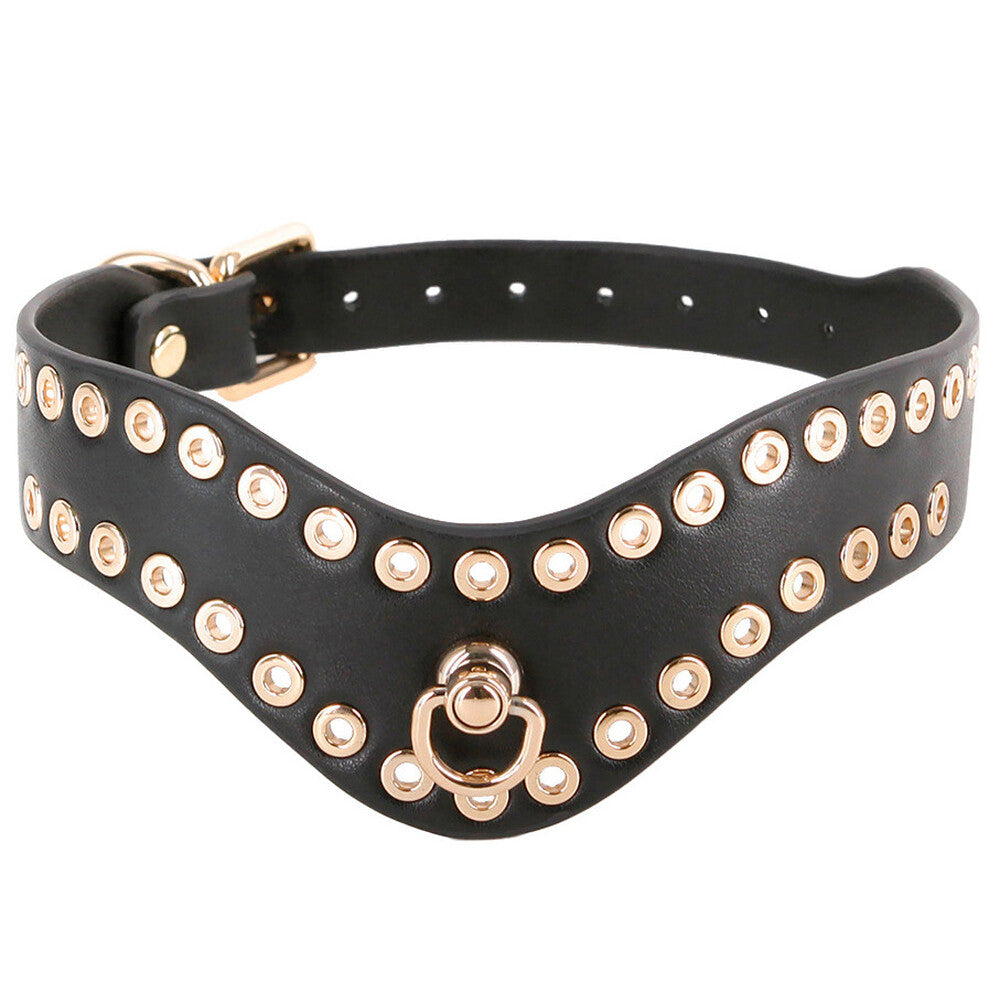 Fetish and Fashion Black Kali Collar with Adjustable Size