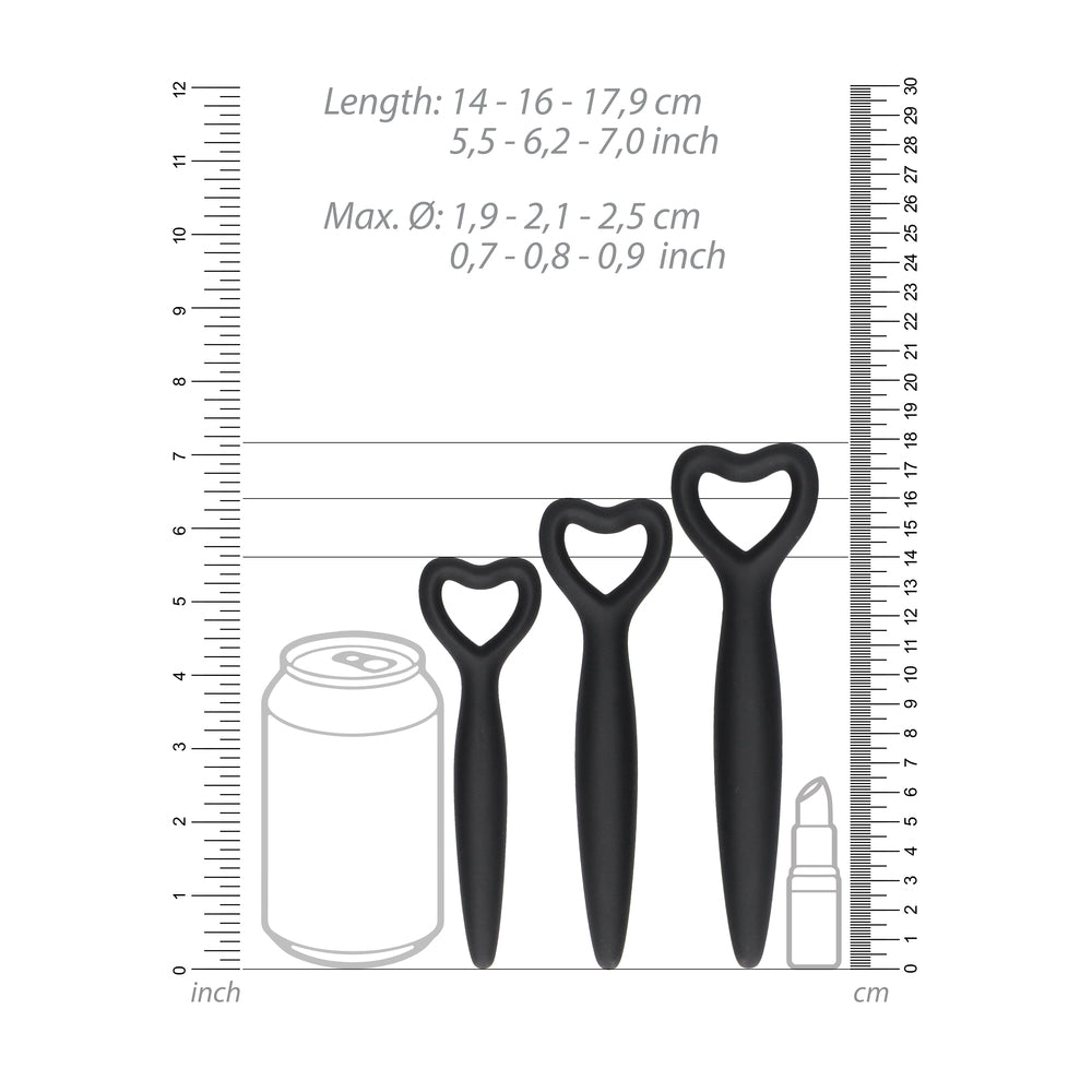 Silicone Bliss Pink Vaginal Dilator Set with Vibrating Bullet