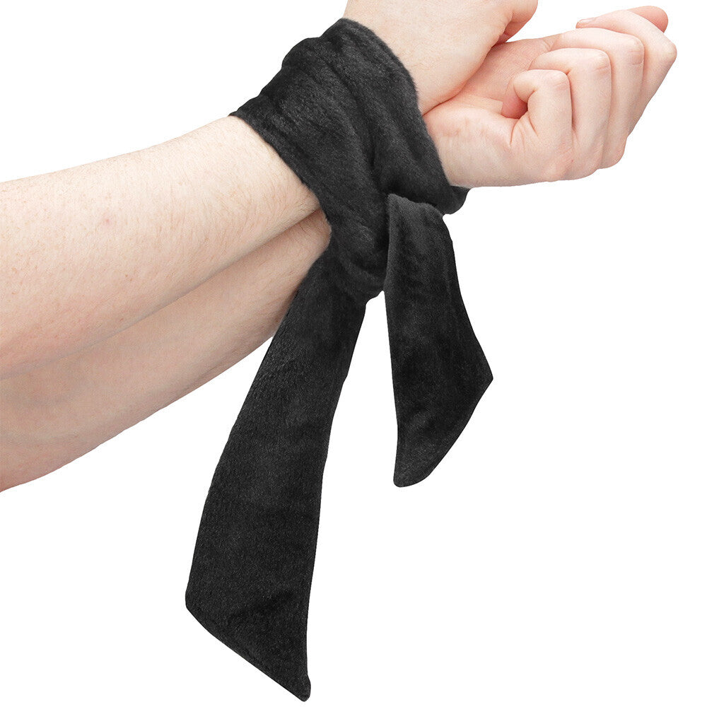 Ouch Black Velvet Restraint Tie Up for Bondage