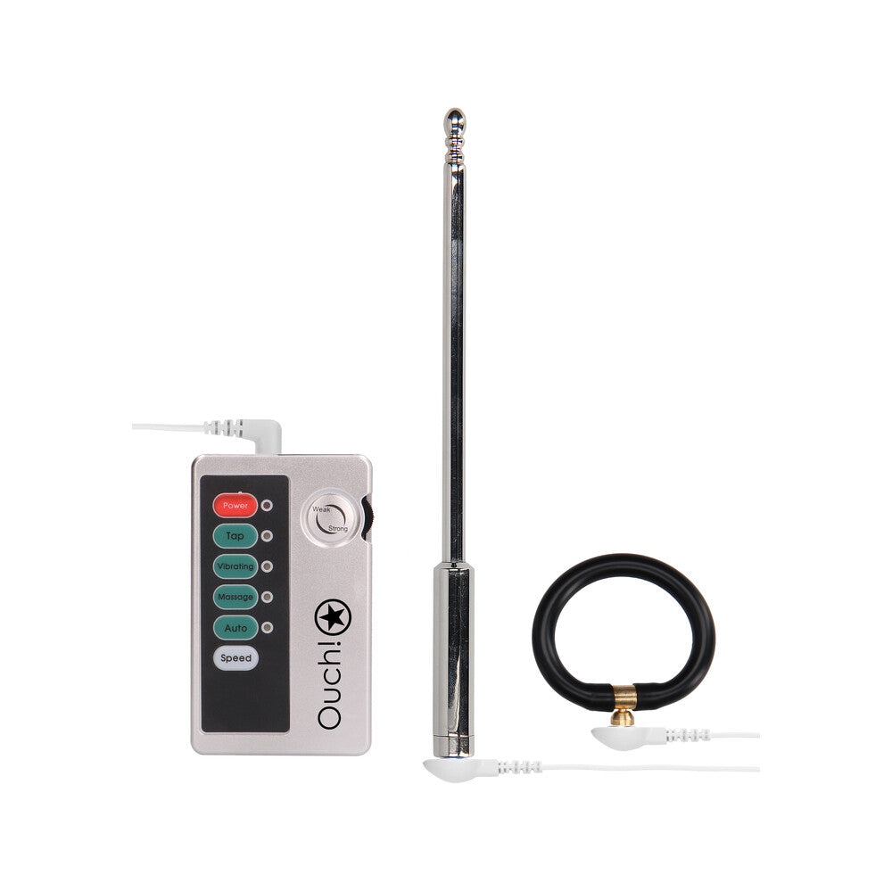Ouch E Stimulation Silver Electroshock Sounding Set
