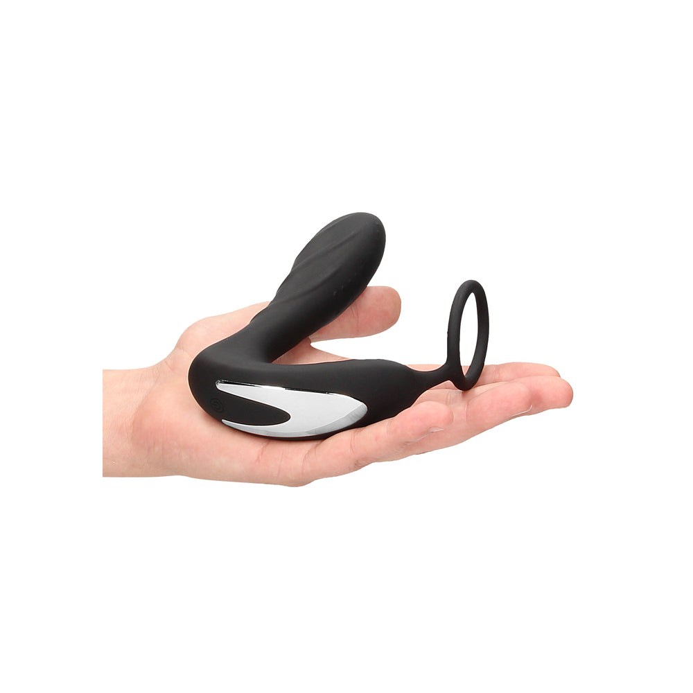 Ouch E Black Stimulation and Vibration Prostate Butt Plug