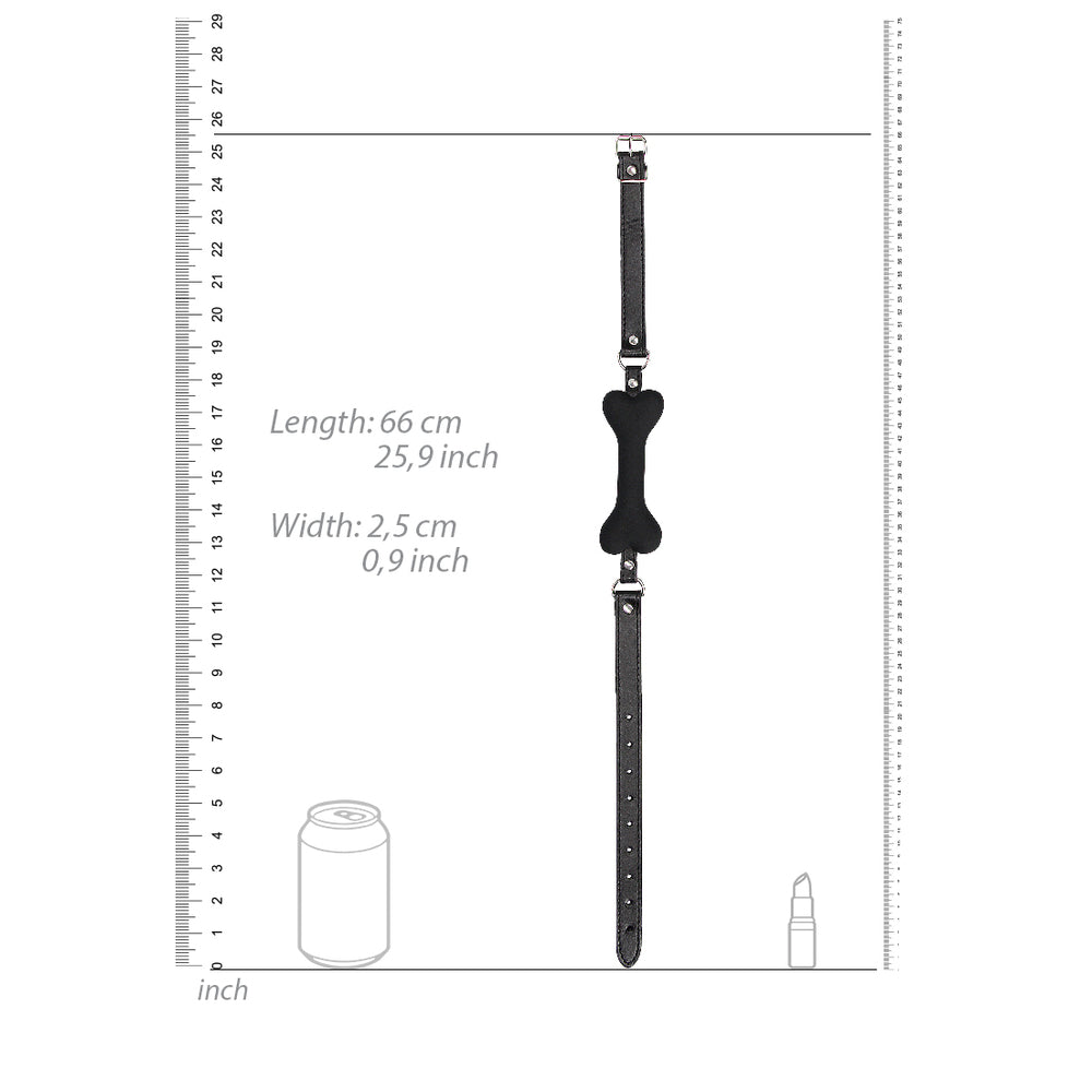 Ouch! Pink Silicone Bone Gag for Puppy Play