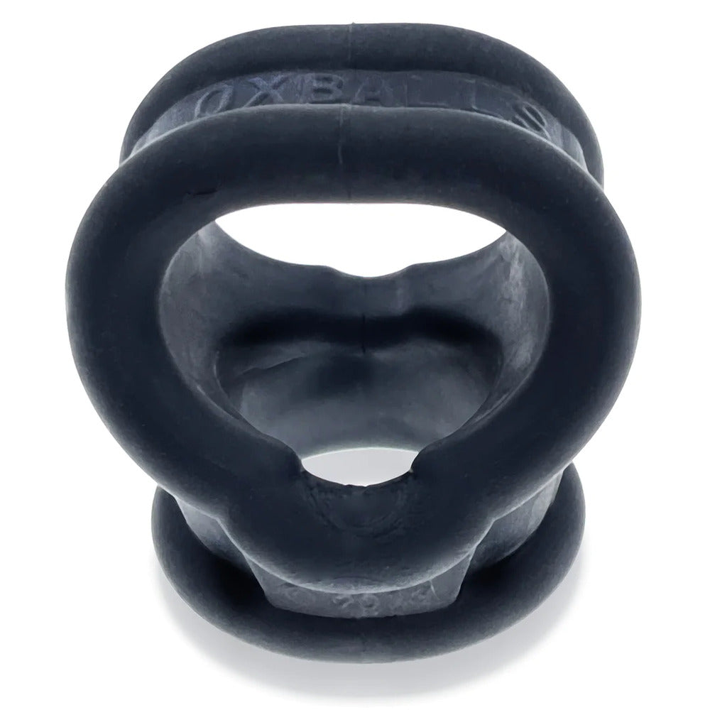 OXBALLS Black Silicone Cocksling 2 Cockring and Ballstretcher