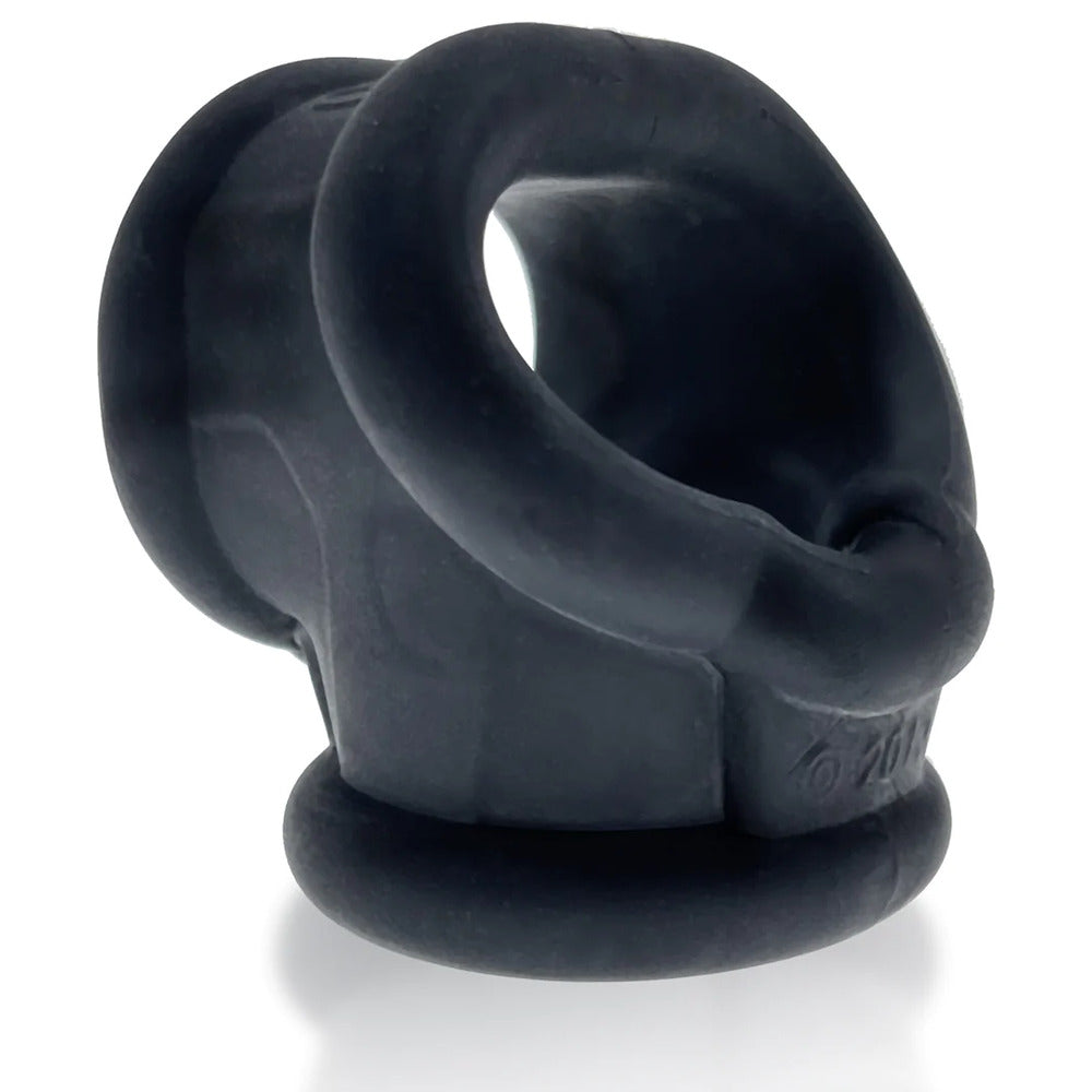 OXBALLS Black Silicone Cocksling 2 Cockring and Ballstretcher