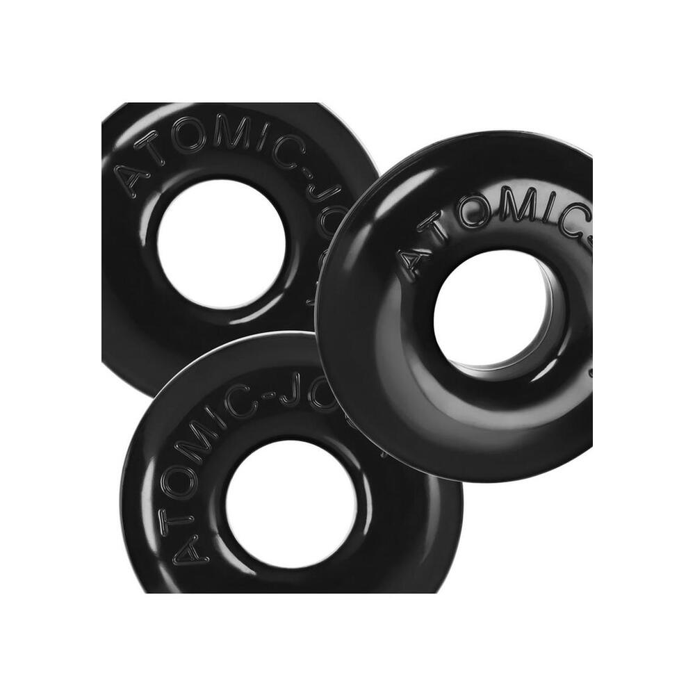 Oxballs Black Ringer Max Cockring 3 Pack Enhanced Size