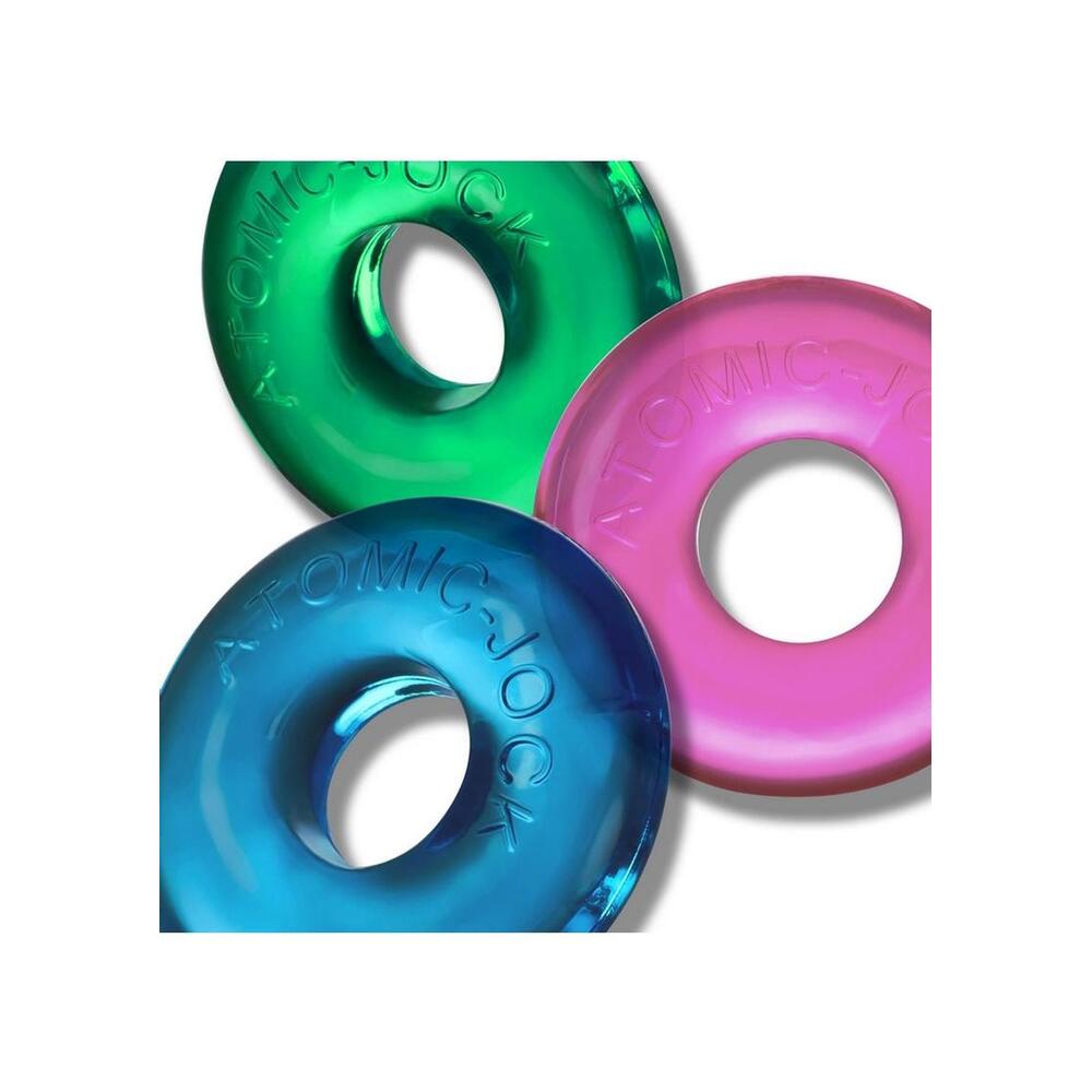 Oxballs Coloured Ringer Max Cockring 3 Pack for Comfort