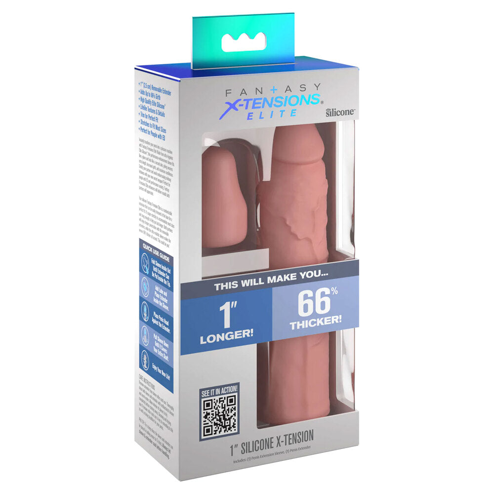 Elite XTensions Silicone 1 Inch Penis Extender