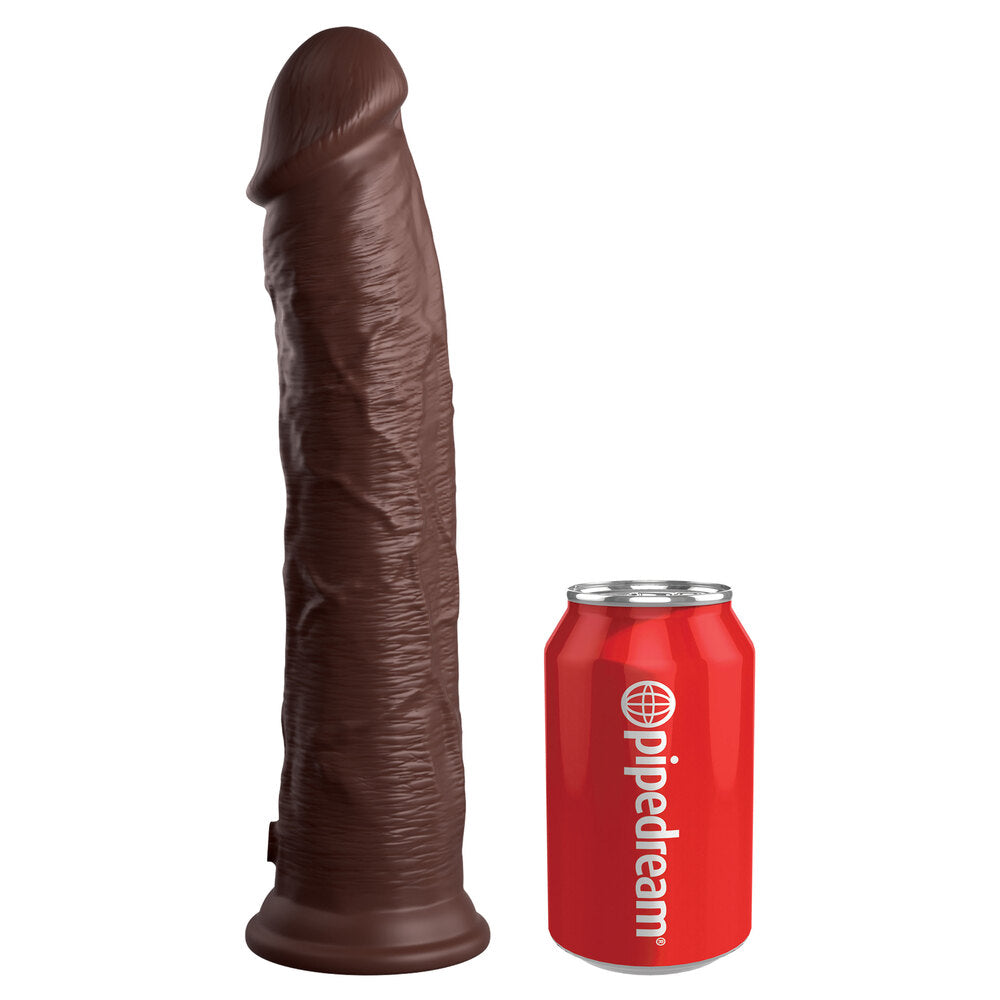 King Cock Elite Flesh Brown 11 Inch Dildo with Suction Cup