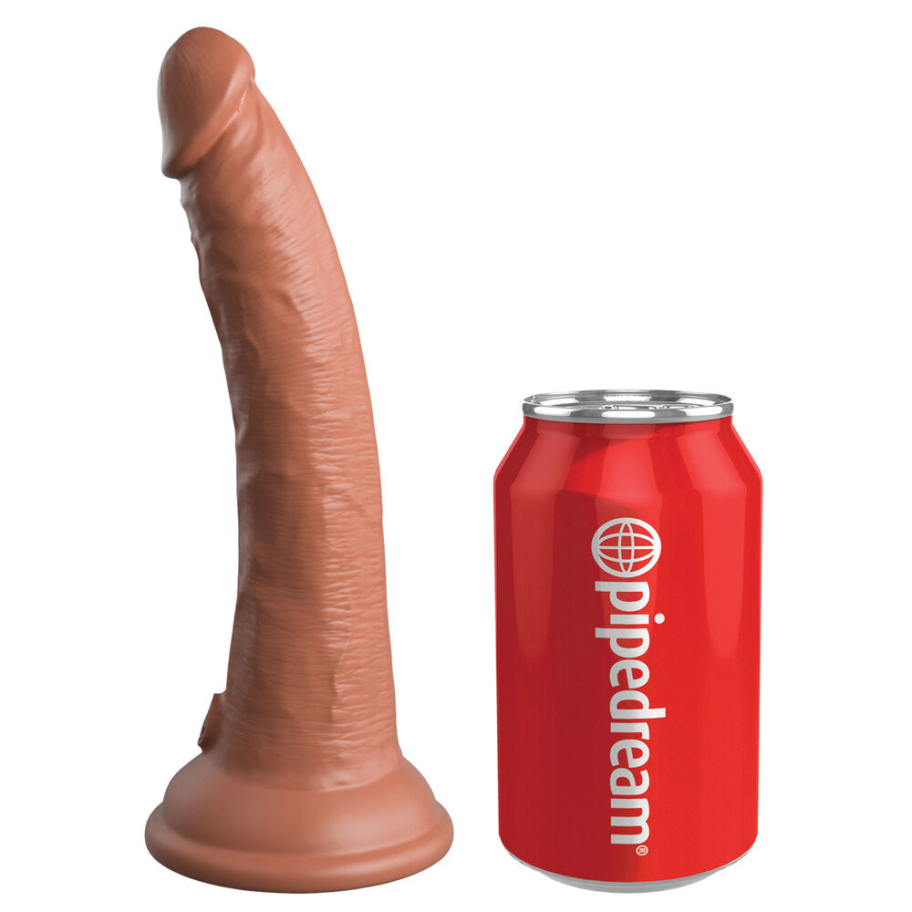 King Cock Black Comfy Silicone Body Dock Kit with 7 Inch Dildo