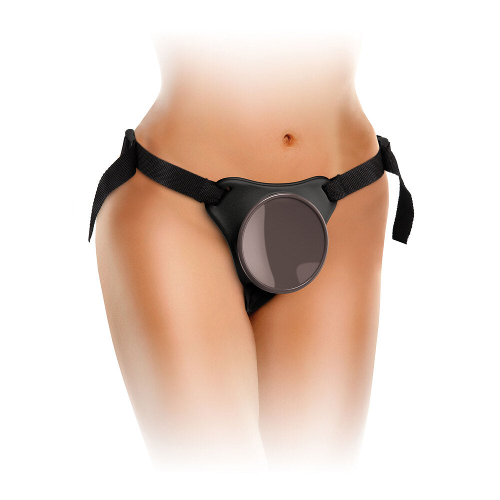 King Cock Black Comfy Silicone Body Dock Kit with 7 Inch Dildo
