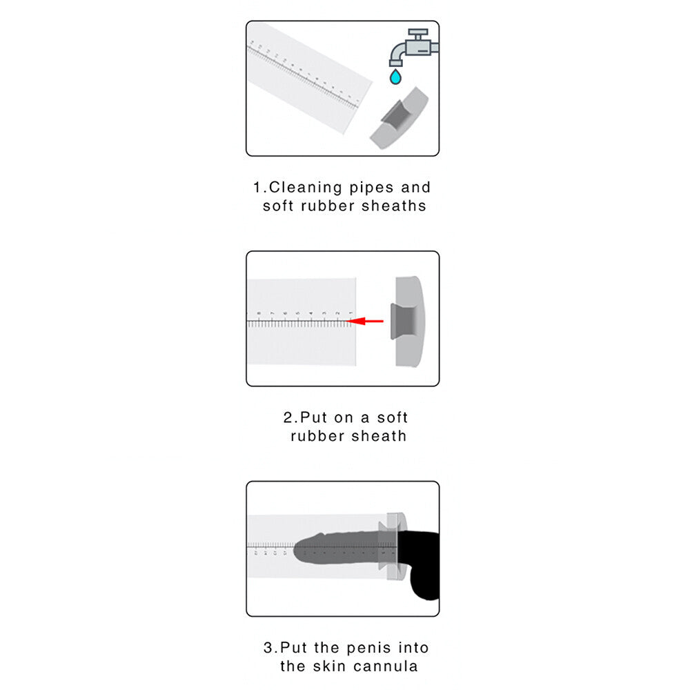 Pumped Black Silicone Pump Sleeve for Enhanced Vacuum Experience