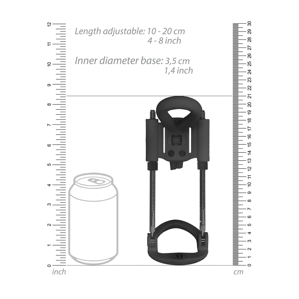 Pumped Black Penis Extender for Length and Girth Enhancement