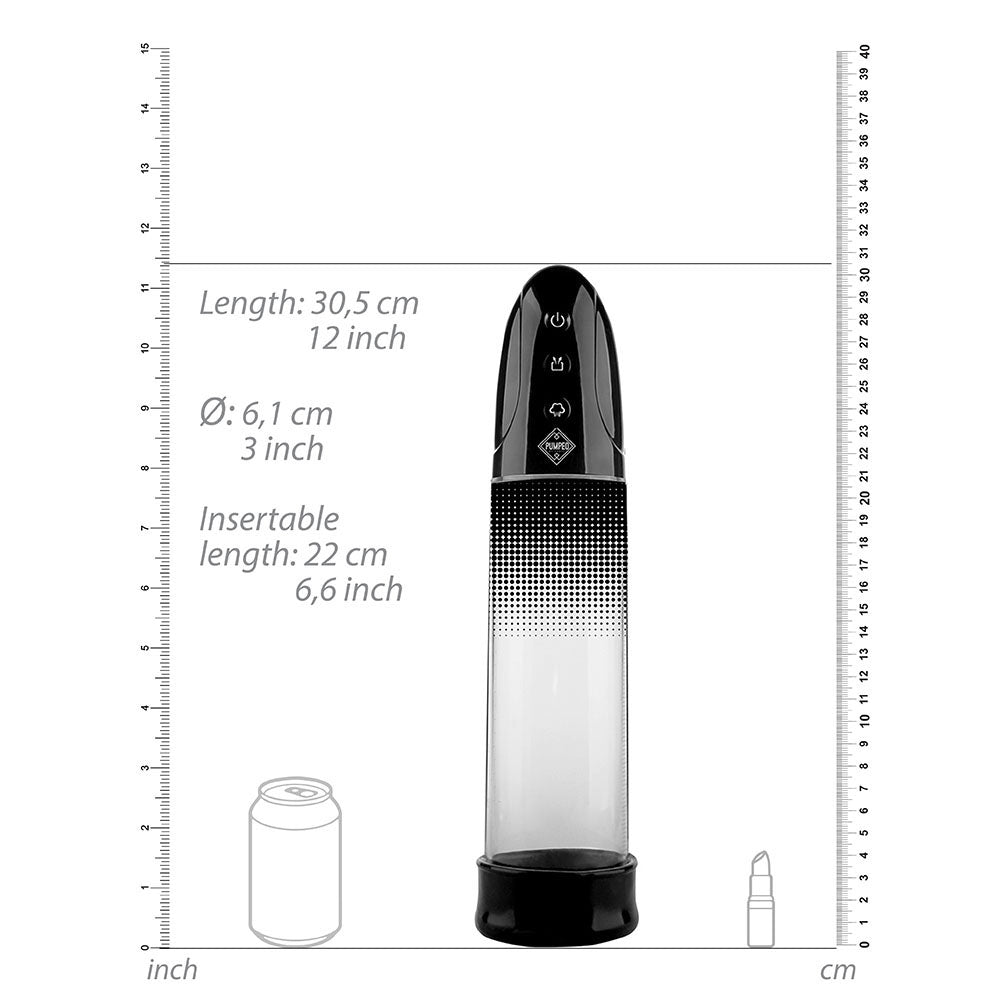 Shots Toys Automatic Rechargeable Luv Pump Black