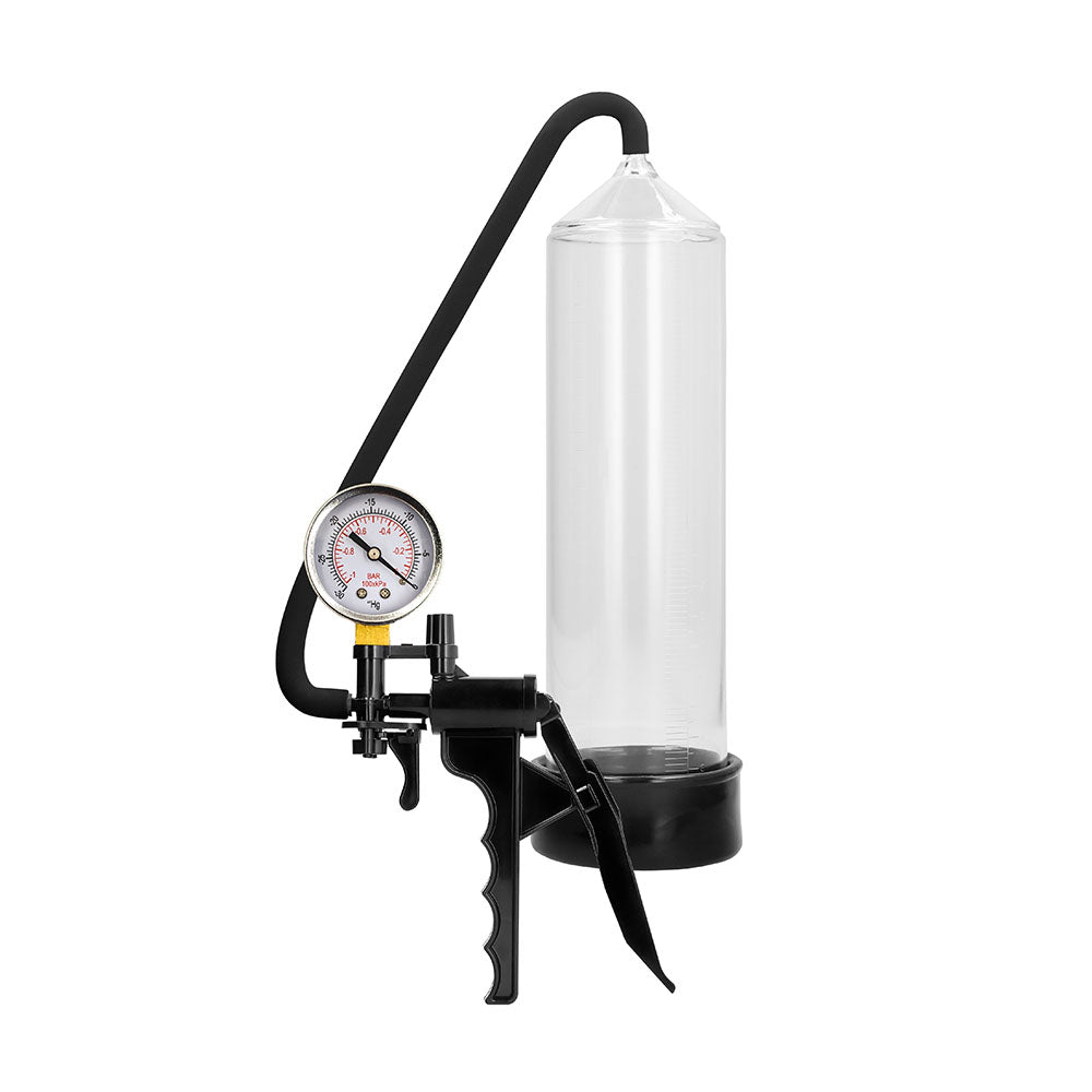 PUMPED Black Elite Beginner Vacuum Pump with PSI Gauge