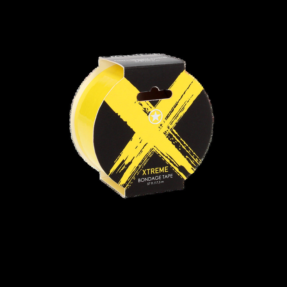 Ouch Yellow Xtreme Bondage Tape 57FT Non-Sticky PVC