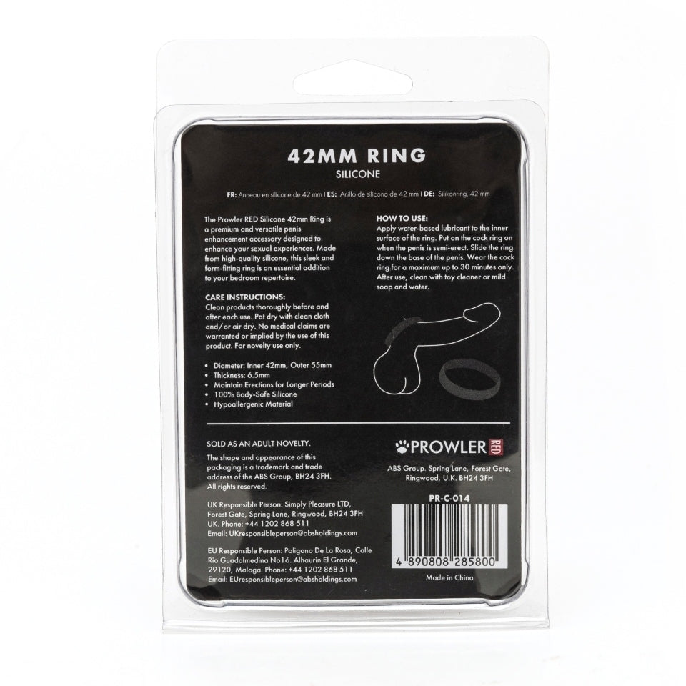 Prowler Red 42mm Body-Safe Silicone Pleasure Ring