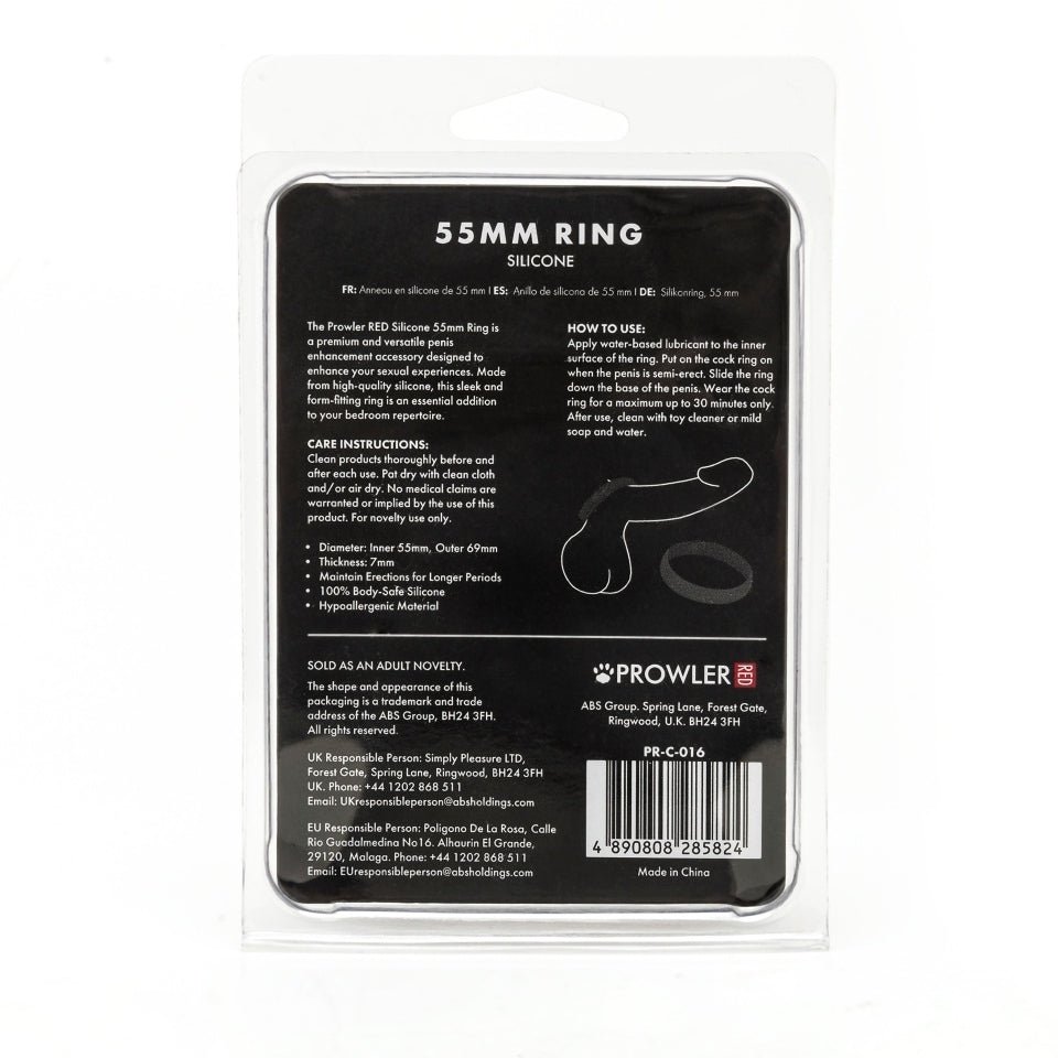 Prowler Red 55mm Silicone Performance Enhancing Ring