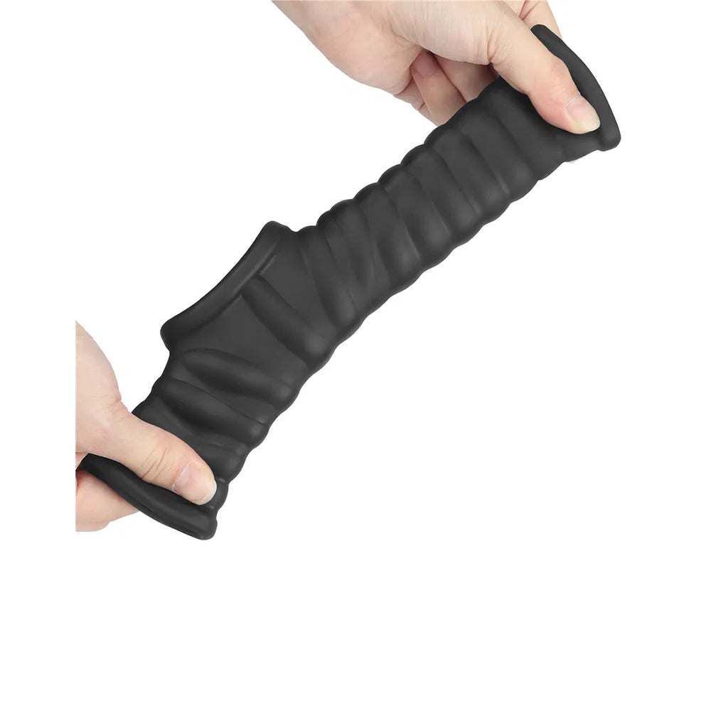 Lovetoy Black Wave Vibrating Penis Scrotum Sleeve
