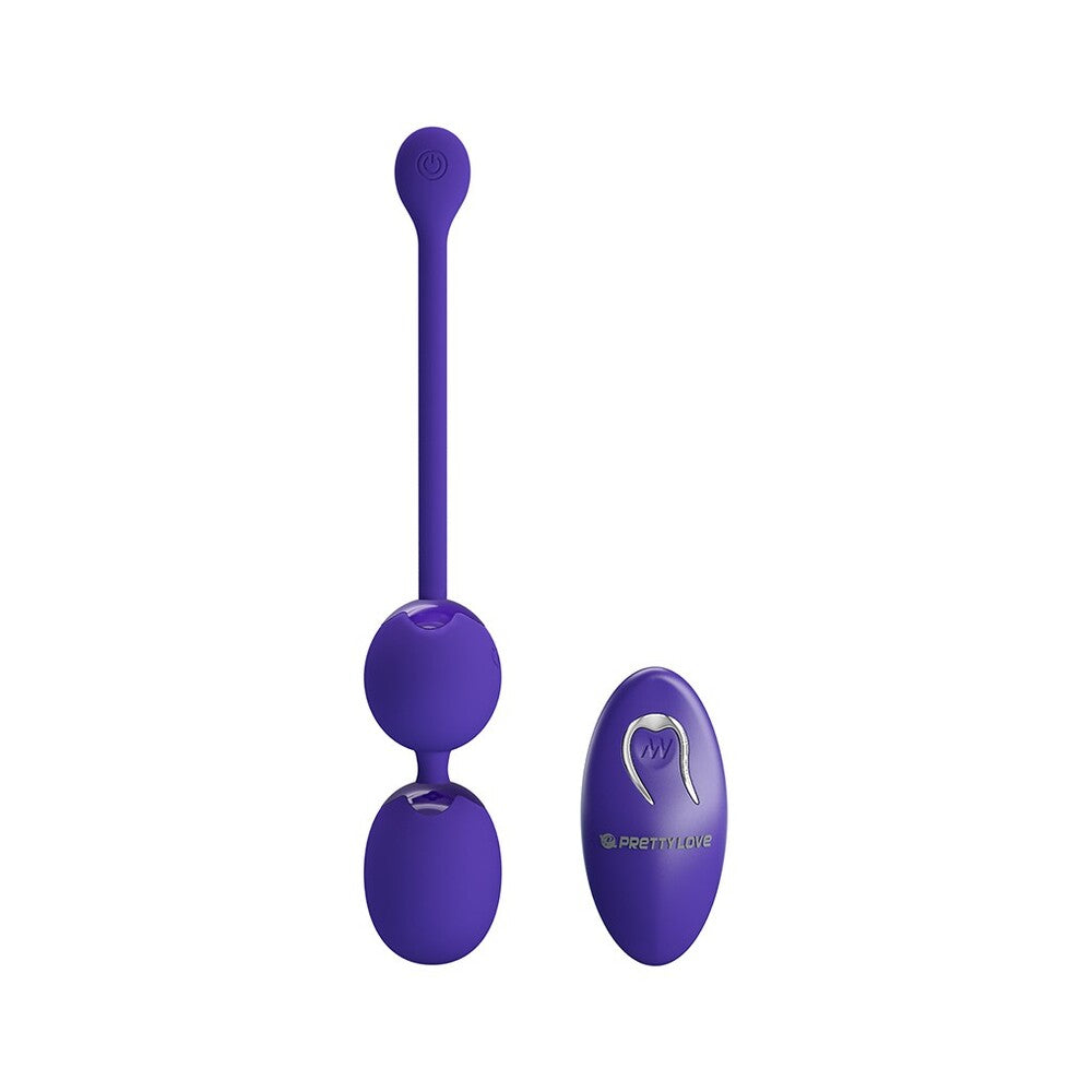 Pretty Love Purple Willie Youth Kegel Balls with Remote Control