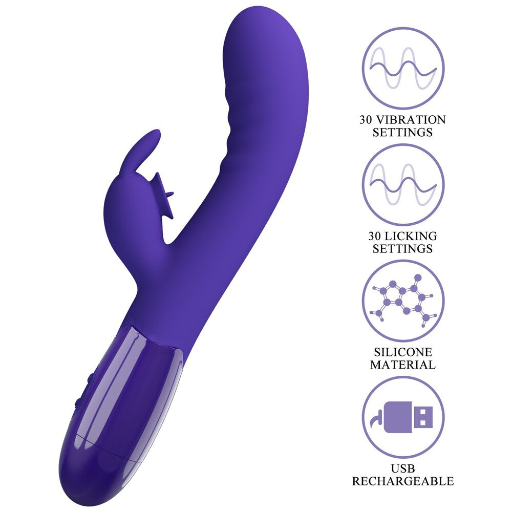 Pretty Love Pink Cerberus Youth Rabbit Vibrator 30 Modes