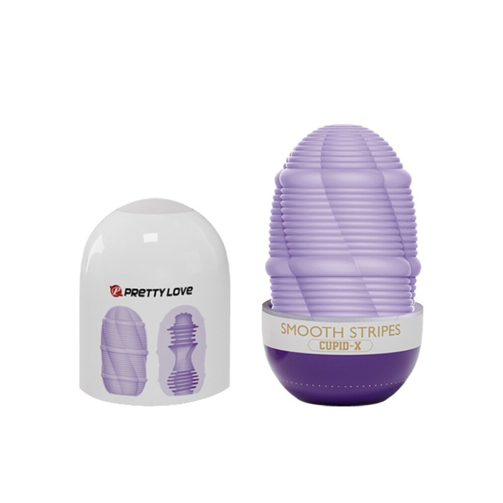 Pretty Love Smooth Stripes Velvet Touch Masturbator