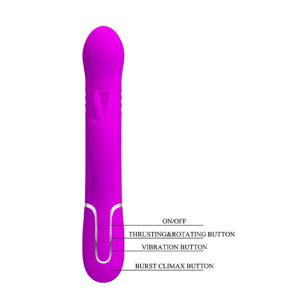 Pretty Love Coale Pink Dual-Action Rabbit Vibrator