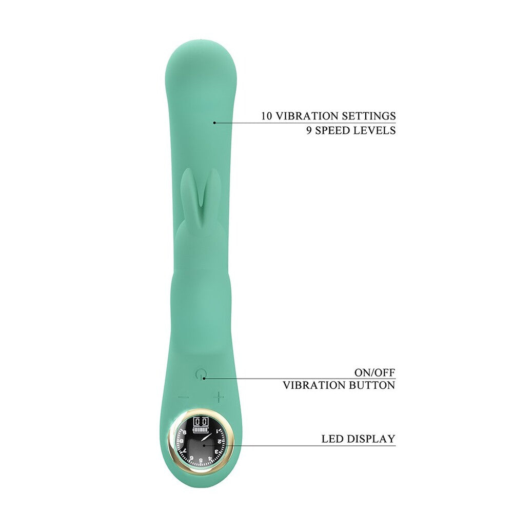 Pretty Love Pink Lamar Rabbit Vibrator with 10 Vibration Modes