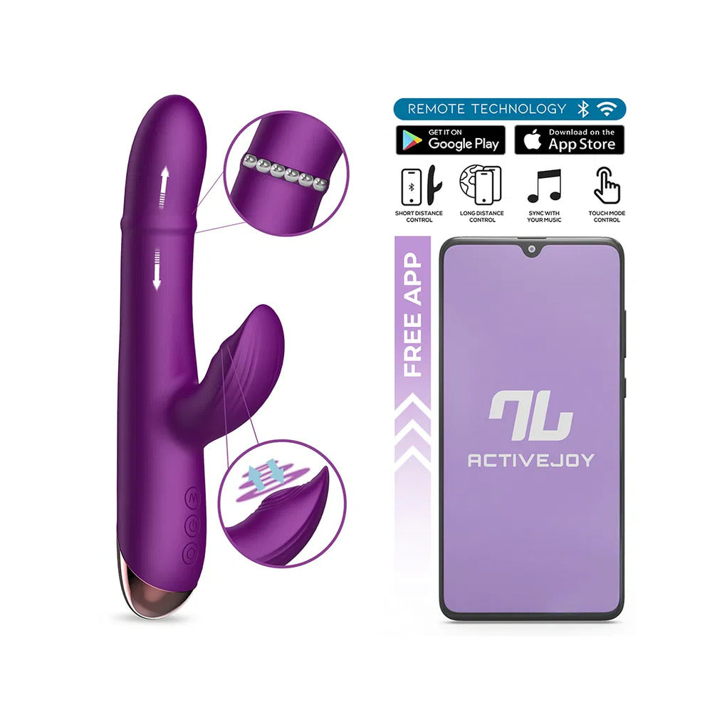 INTOYOU Purple Sendel Rabbit Vibrator with APP