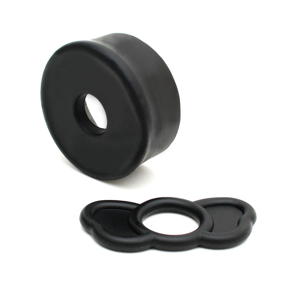 Rimba Black P-Pump Replacement Kit with Cock Ring and Sealing Ring
