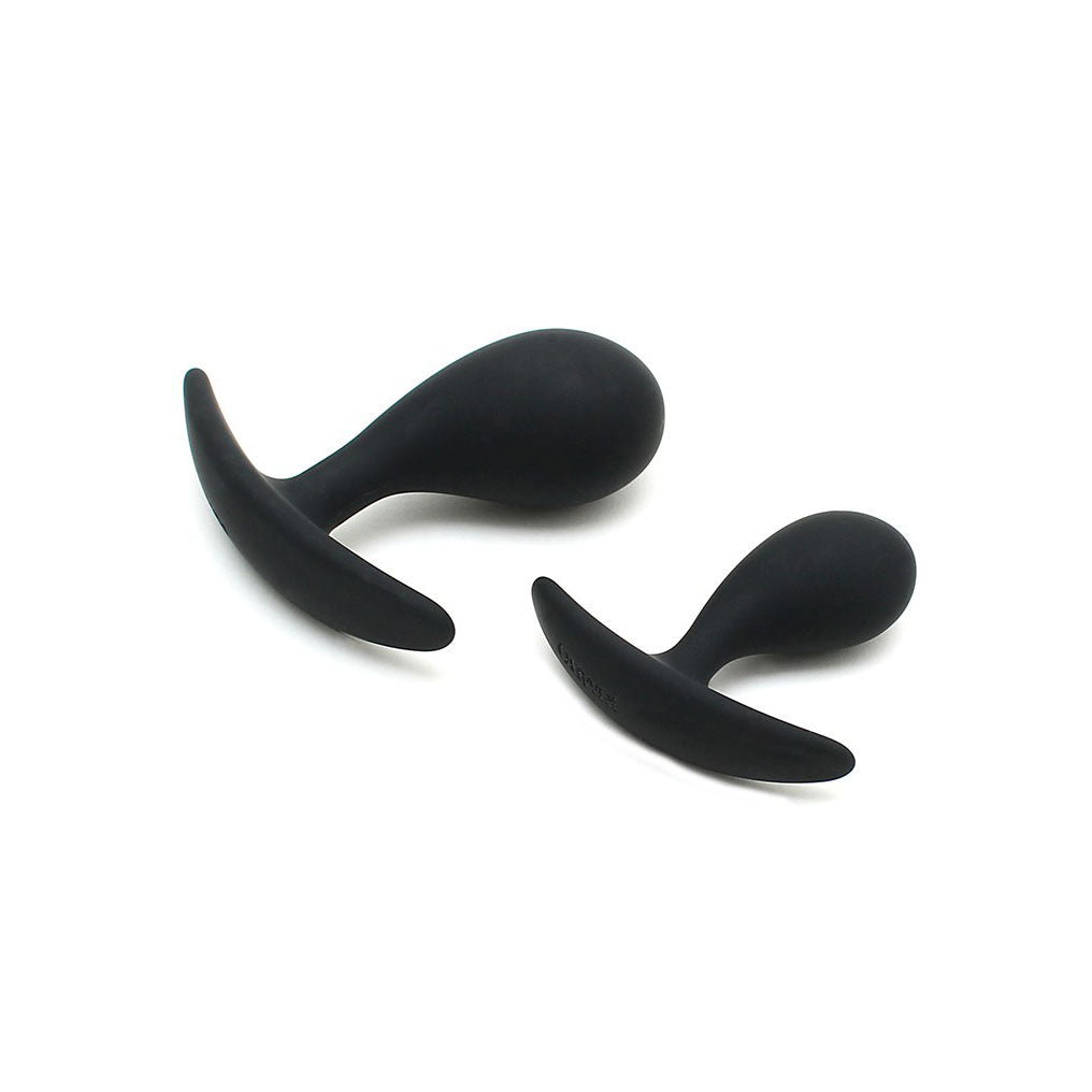 Copenhagen Black Silicone Duo Anal Plug Set