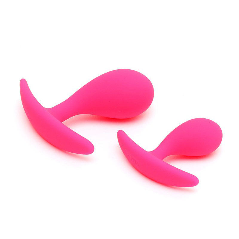 Copenhagen Pink Silicone Duo Anal Plug Set