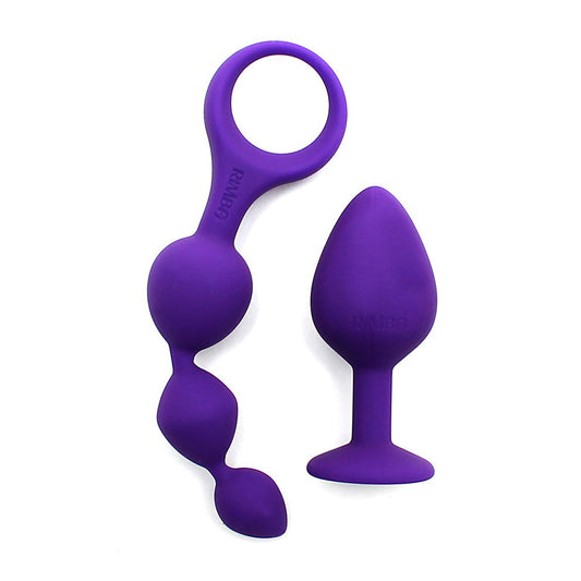 Barcelona Elegant Purple Anal Pleasure Set for Beginners